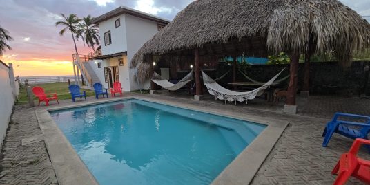 BEACH HOUSE WITH 5 BEDS PLUS POOL IN PONELOYA